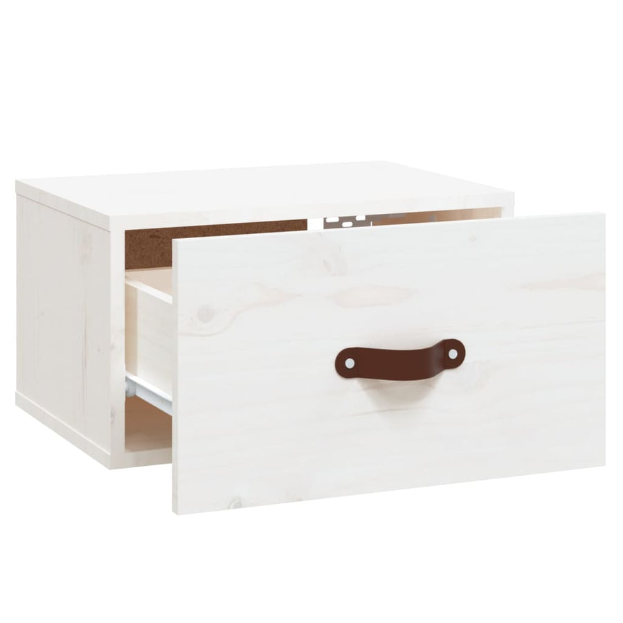 Nachtkastje Wandgemonteerd 40X29,5X22 Cm Wit