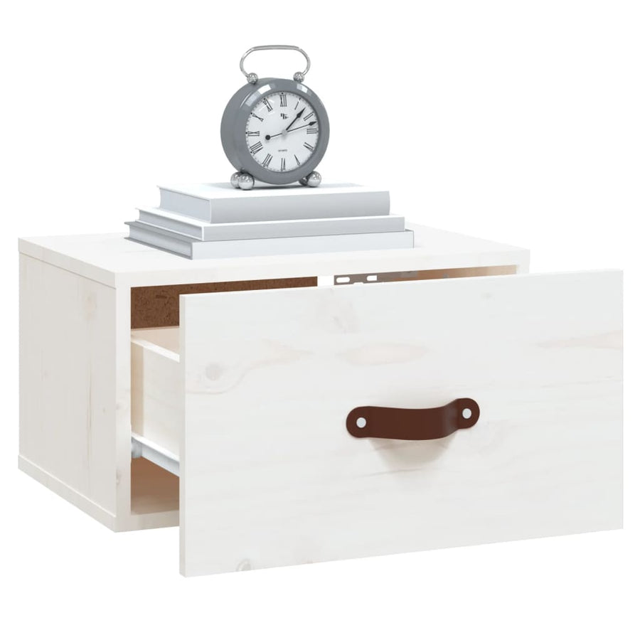 Nachtkastjes 2 St Wandgemonteerd 40X29,5X22 Cm Wit