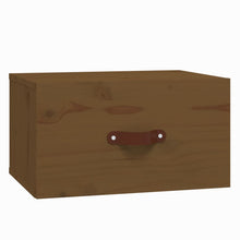 Nachtkastje Wandgemonteerd 40X29,5X22 Cm Honingbruin