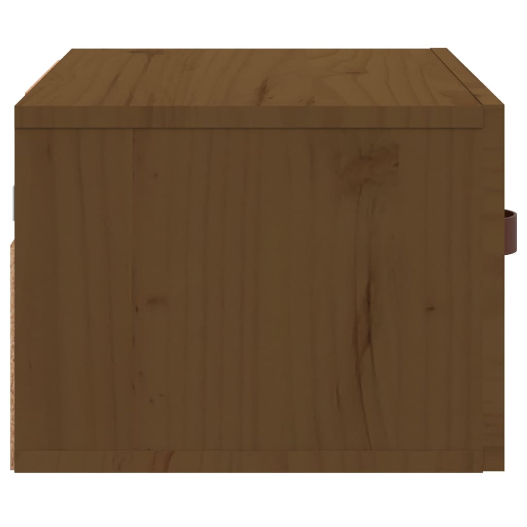 Nachtkastje Wandgemonteerd 40X29,5X22 Cm Honingbruin