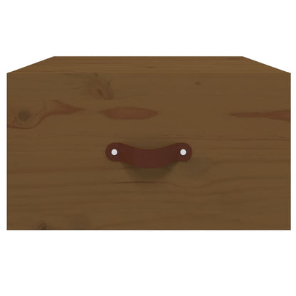 Nachtkastjes 2 St Wandgemonteerd 40X29,5X22 Cm Honingbruin