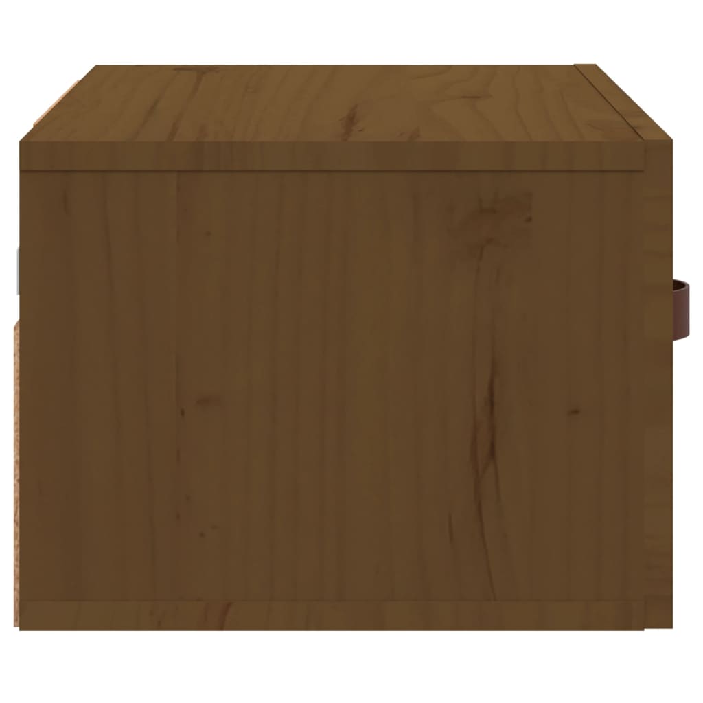 Nachtkastjes 2 St Wandgemonteerd 40X29,5X22 Cm Honingbruin