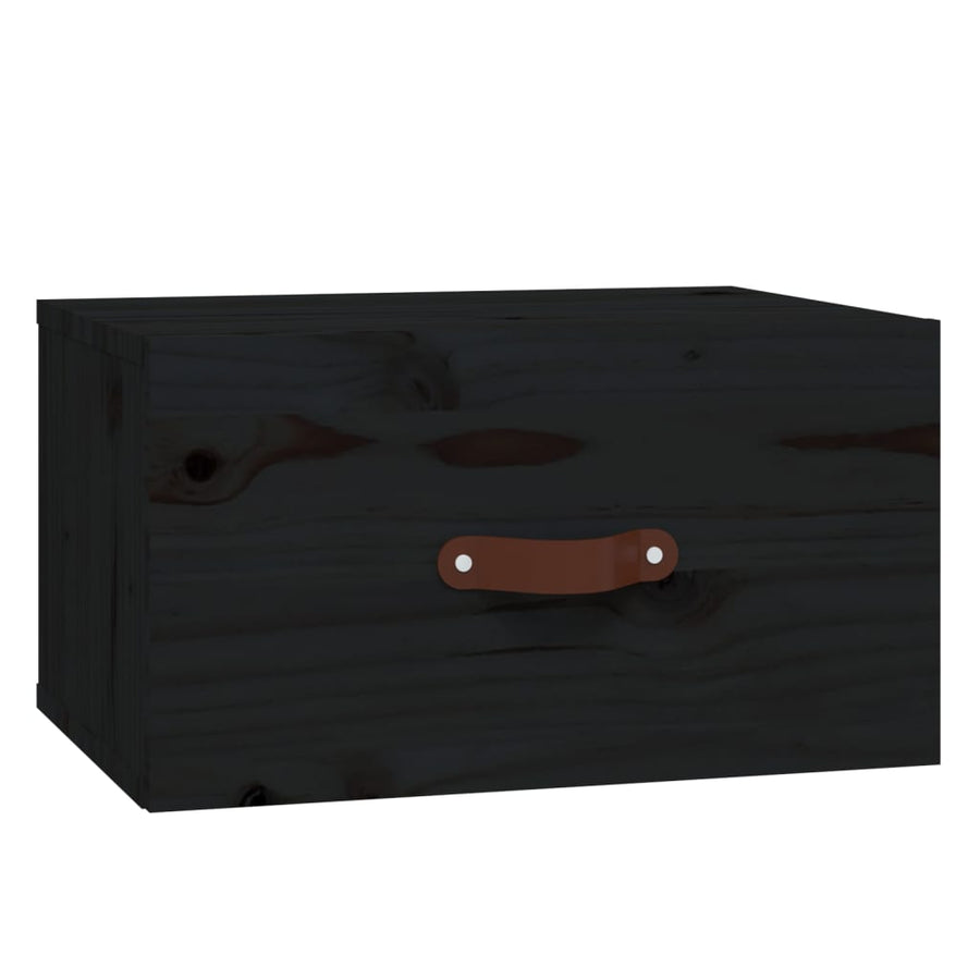 Nachtkastjes 2 St Wandgemonteerd 40X29,5X22 Cm Zwart