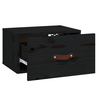 Nachtkastjes 2 St Wandgemonteerd 40X29,5X22 Cm Zwart