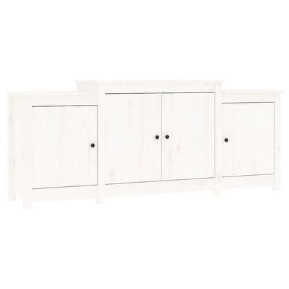 Dressoir 164x37x68 cm massief grenenhout wit