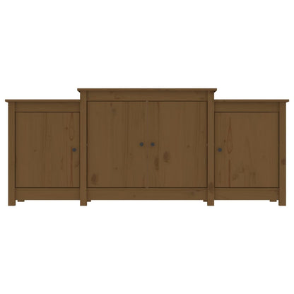 Dressoir 164X37X68 Cm Massief Grenenhout Honingbruin