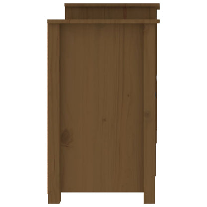 Dressoir 164X37X68 Cm Massief Grenenhout Honingbruin