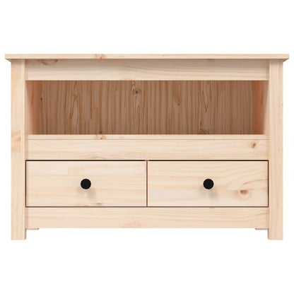 Tv-Meubel 79X35X52 Cm Massief Grenenhout Naturel