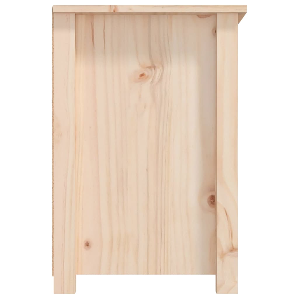 Tv-Meubel 79X35X52 Cm Massief Grenenhout Naturel