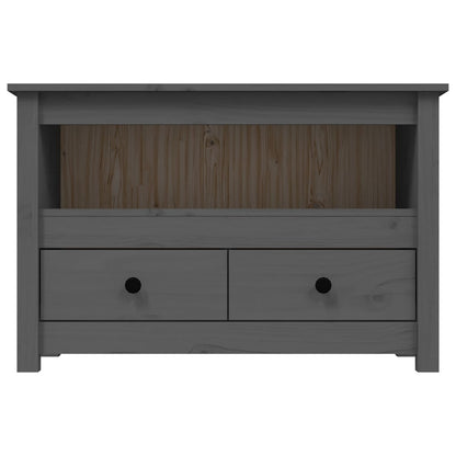 Tv-Meubel 79X35X52 Cm Massief Grenenhout Grijs
