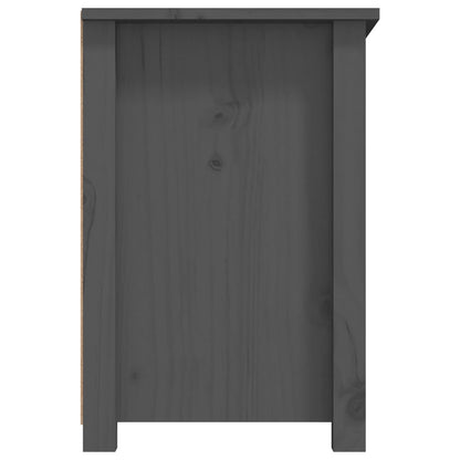 Tv-Meubel 79X35X52 Cm Massief Grenenhout Grijs