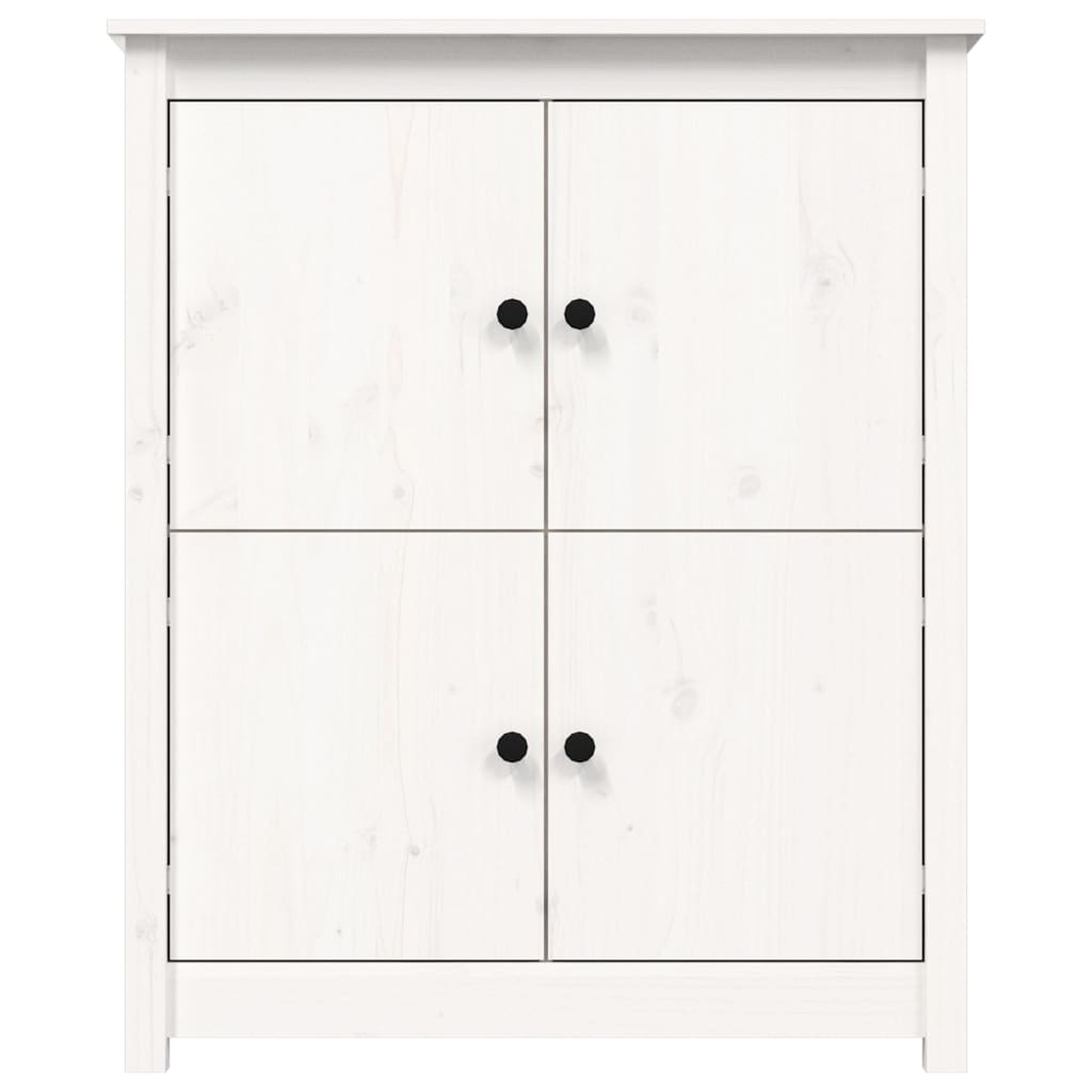 Dressoir 83X41,5X100 Cm Massief Grenenhout Wit