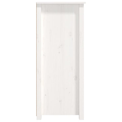 Dressoir 83X41,5X100 Cm Massief Grenenhout Wit