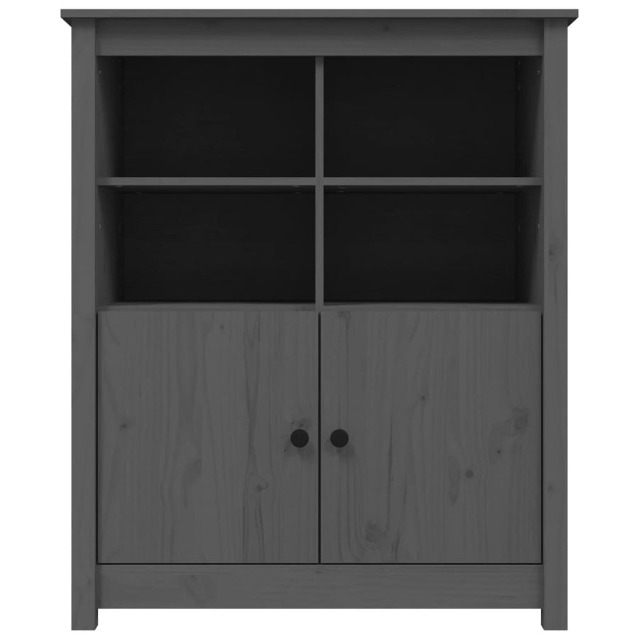 Dressoir 83X41,5X100 Cm Massief Grenenhout Grijs