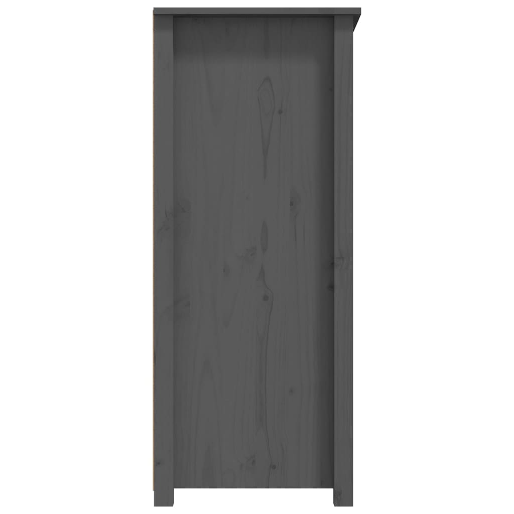 Dressoir 83X41,5X100 Cm Massief Grenenhout Grijs