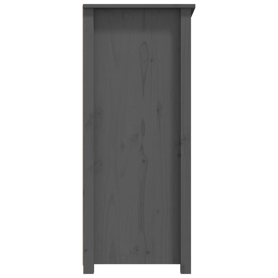 Dressoir 83X41,5X100 Cm Massief Grenenhout Grijs