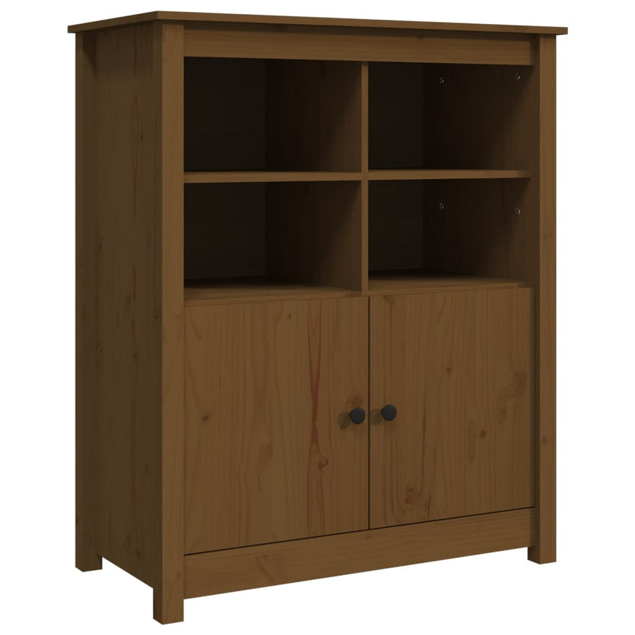 Dressoir 83X41,5X100 Cm Massief Grenenhout Honingbruin