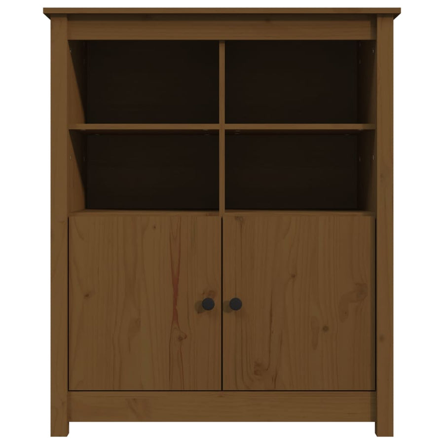 Dressoir 83X41,5X100 Cm Massief Grenenhout Honingbruin