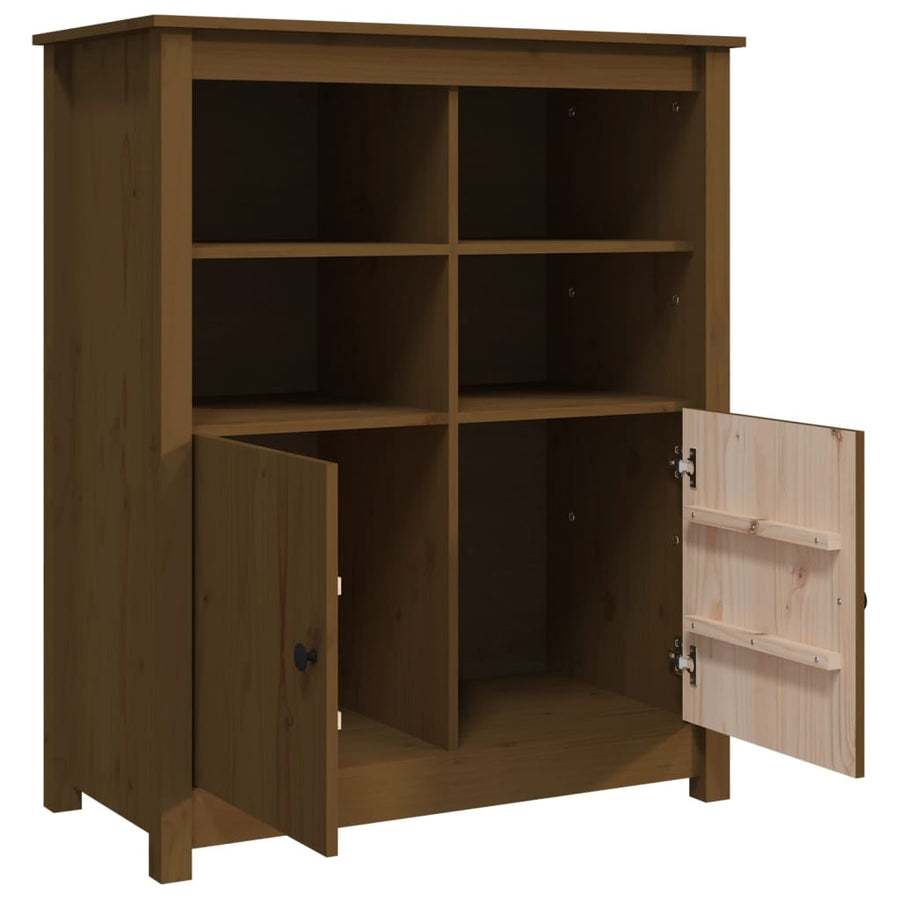 Dressoir 83X41,5X100 Cm Massief Grenenhout Honingbruin