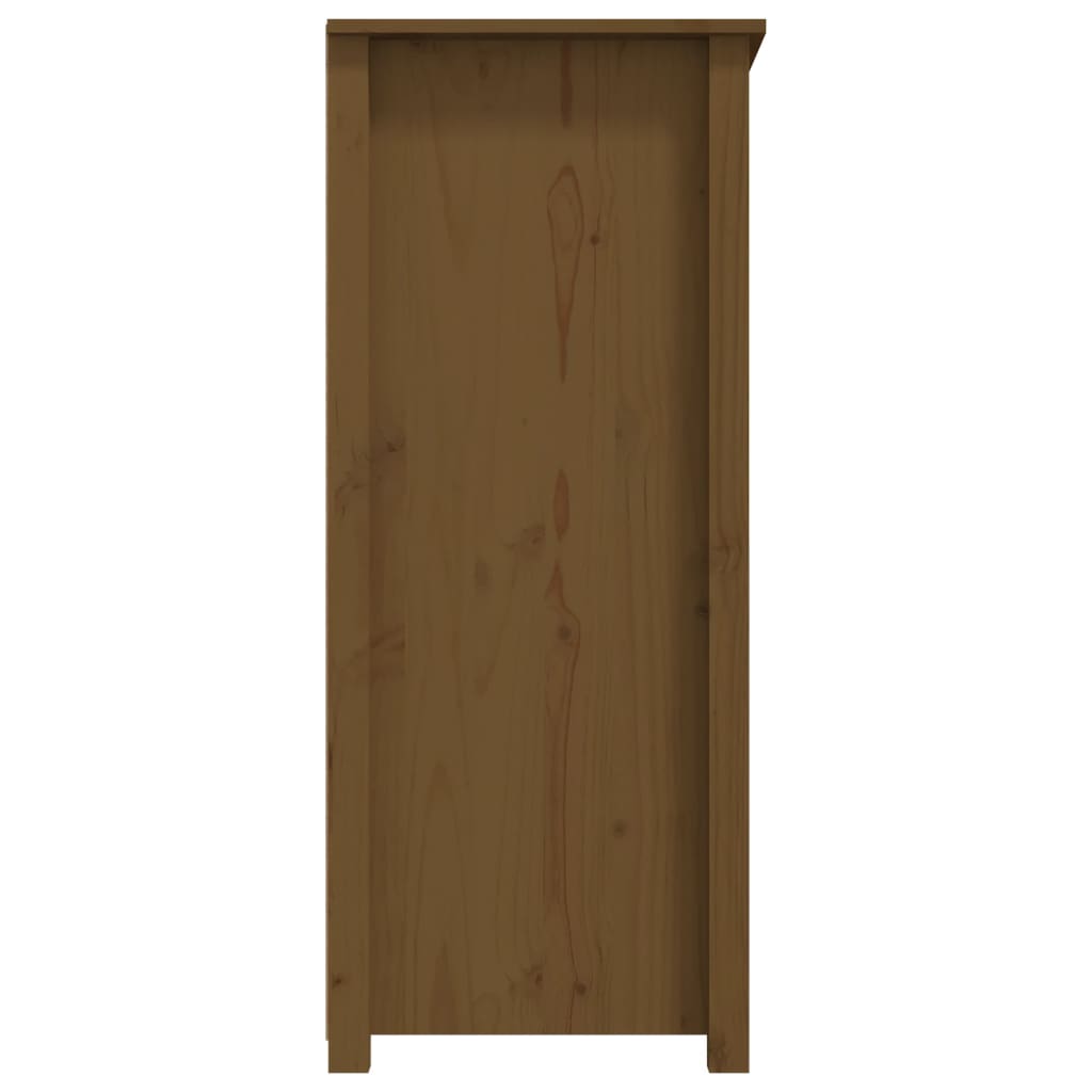 Dressoir 83X41,5X100 Cm Massief Grenenhout Honingbruin