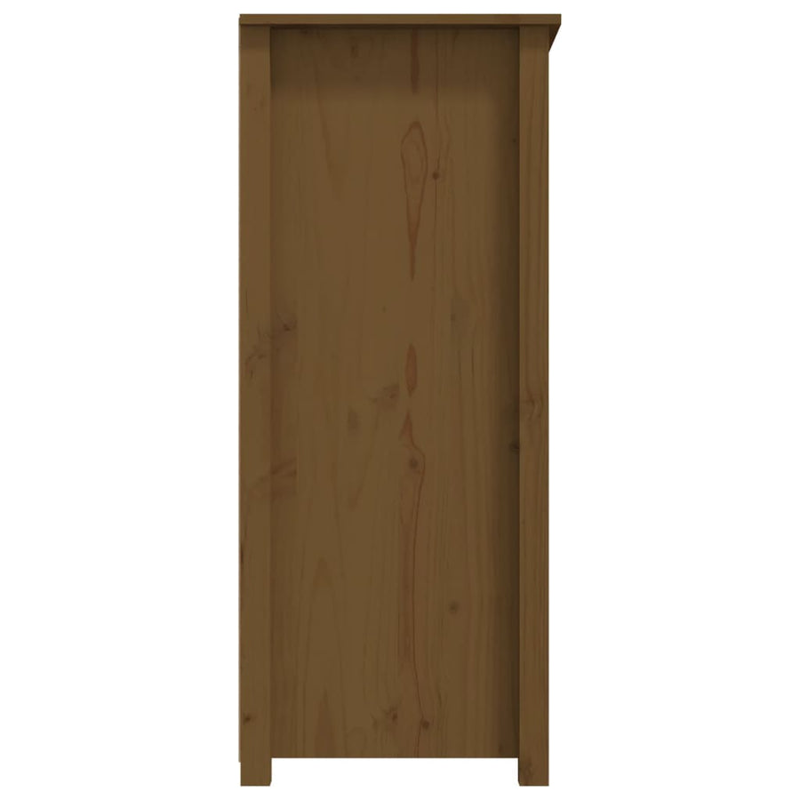 Dressoir 83X41,5X100 Cm Massief Grenenhout Honingbruin