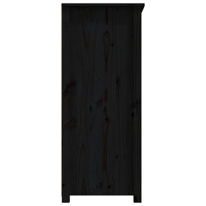 Dressoir 83X41,5X100 Cm Massief Grenenhout Zwart