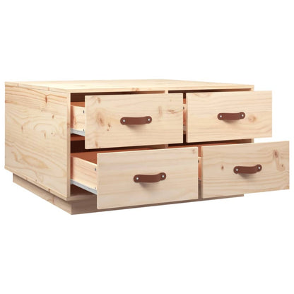 Salontafel 80X80X45 Cm Massief Grenenhout