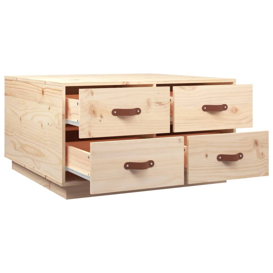 Salontafel 80X80X45 Cm Massief Grenenhout