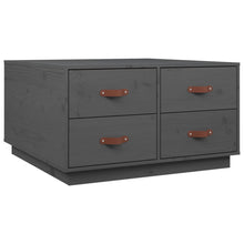 Salontafel 80X80X45 Cm Massief Grenenhout Grijs