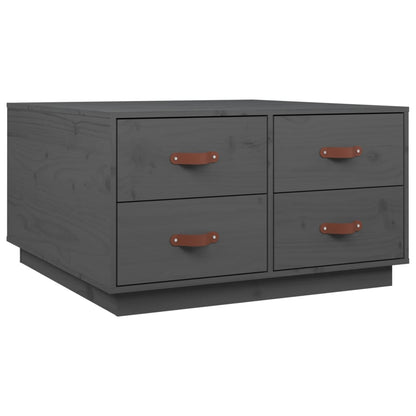 Salontafel 80X80X45 Cm Massief Grenenhout Grijs