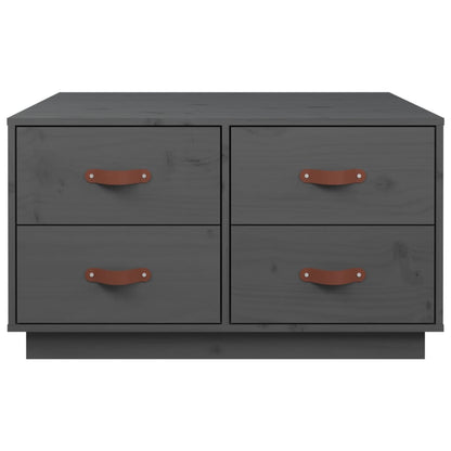 Salontafel 80X80X45 Cm Massief Grenenhout Grijs