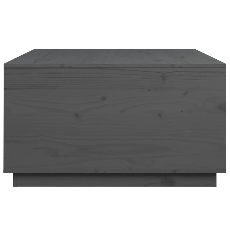 Salontafel 80X80X45 Cm Massief Grenenhout Grijs