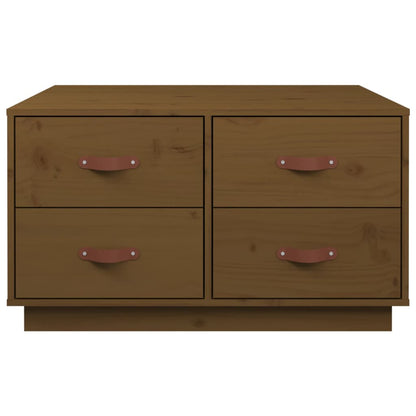 Salontafel 80X80X45 Cm Massief Grenenhout Honingbruin