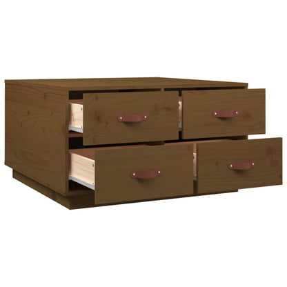 Salontafel 80X80X45 Cm Massief Grenenhout Honingbruin