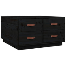 Salontafel 80X80X45 Cm Massief Grenenhout Zwart
