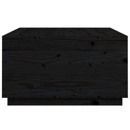 Salontafel 80X80X45 Cm Massief Grenenhout Zwart