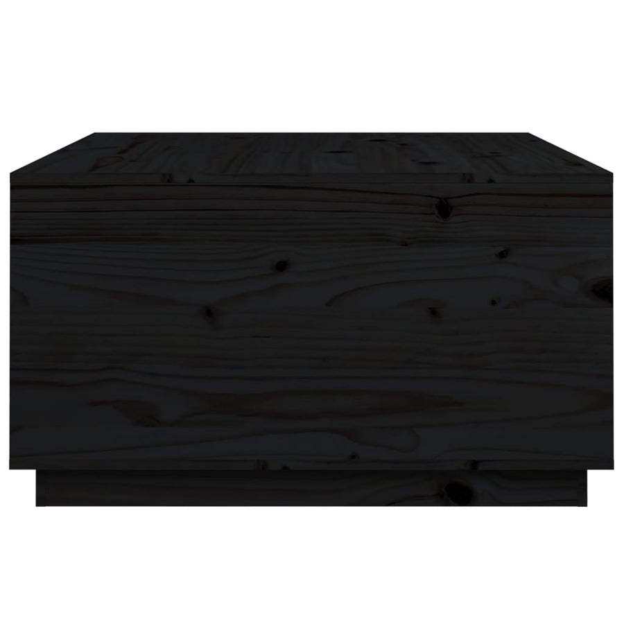 Salontafel 80X80X45 Cm Massief Grenenhout Zwart