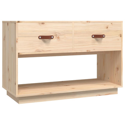 Tv-Meubel 90X40X60 Cm Massief Grenenhout Naturel