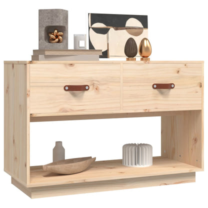 Tv-Meubel 90X40X60 Cm Massief Grenenhout Naturel