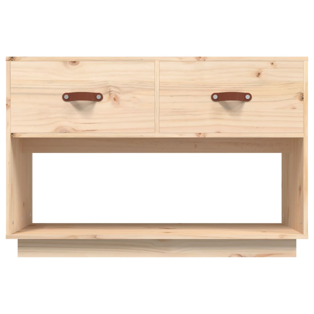 Tv-Meubel 90X40X60 Cm Massief Grenenhout Naturel