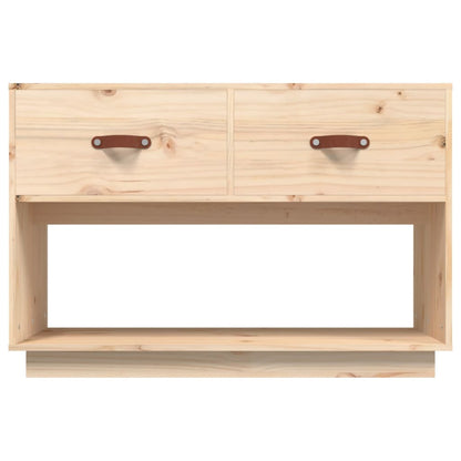 Tv-Meubel 90X40X60 Cm Massief Grenenhout Naturel
