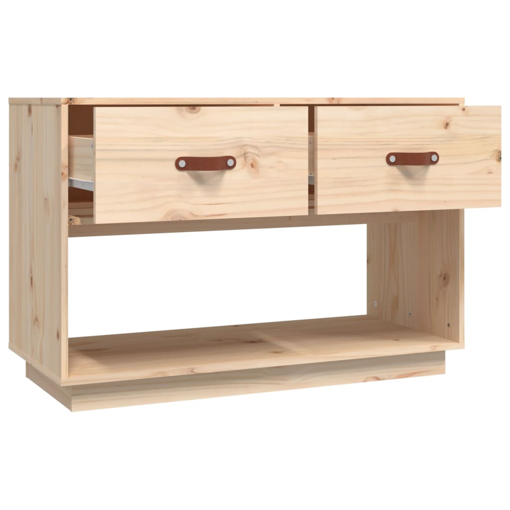 Tv-Meubel 90X40X60 Cm Massief Grenenhout Naturel