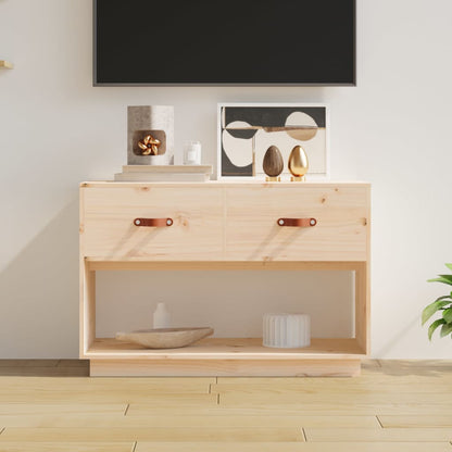 Tv-Meubel 90X40X60 Cm Massief Grenenhout Naturel