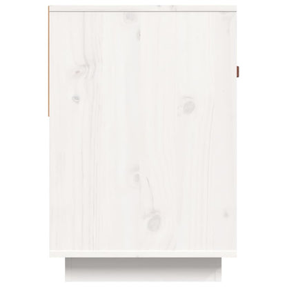 Tv-Meubel 90X40X60 Cm Massief Grenenhout Wit
