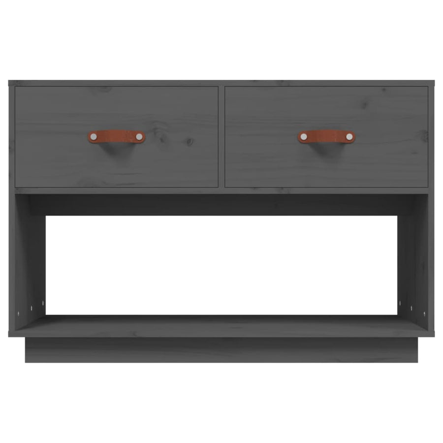 Tv-Meubel 90X40X60 Cm Massief Grenenhout Grijs