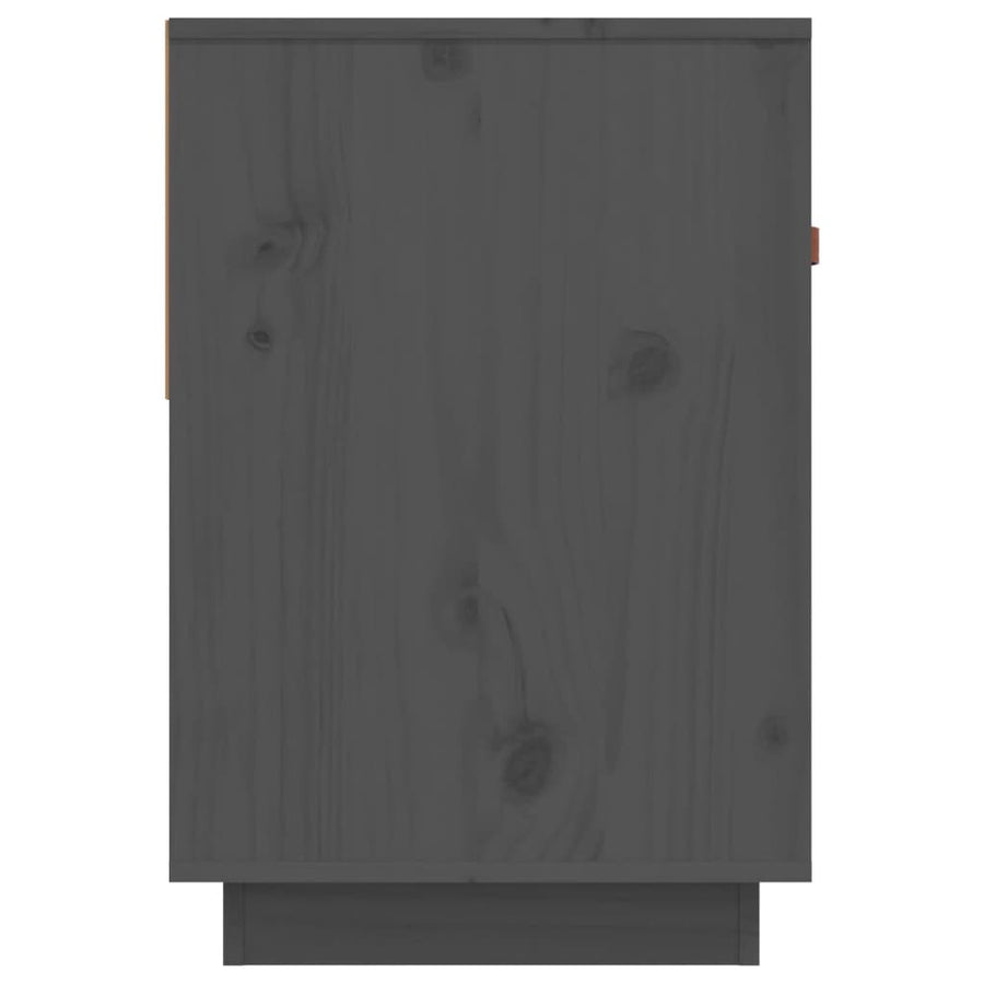 Tv-Meubel 90X40X60 Cm Massief Grenenhout Grijs