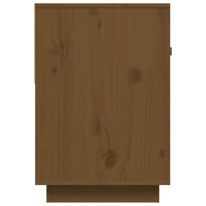 Tv-Meubel 90X40X60 Cm Massief Grenenhout Honingbruin