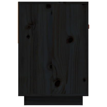 Tv-Meubel 90X40X60 Cm Massief Grenenhout Zwart
