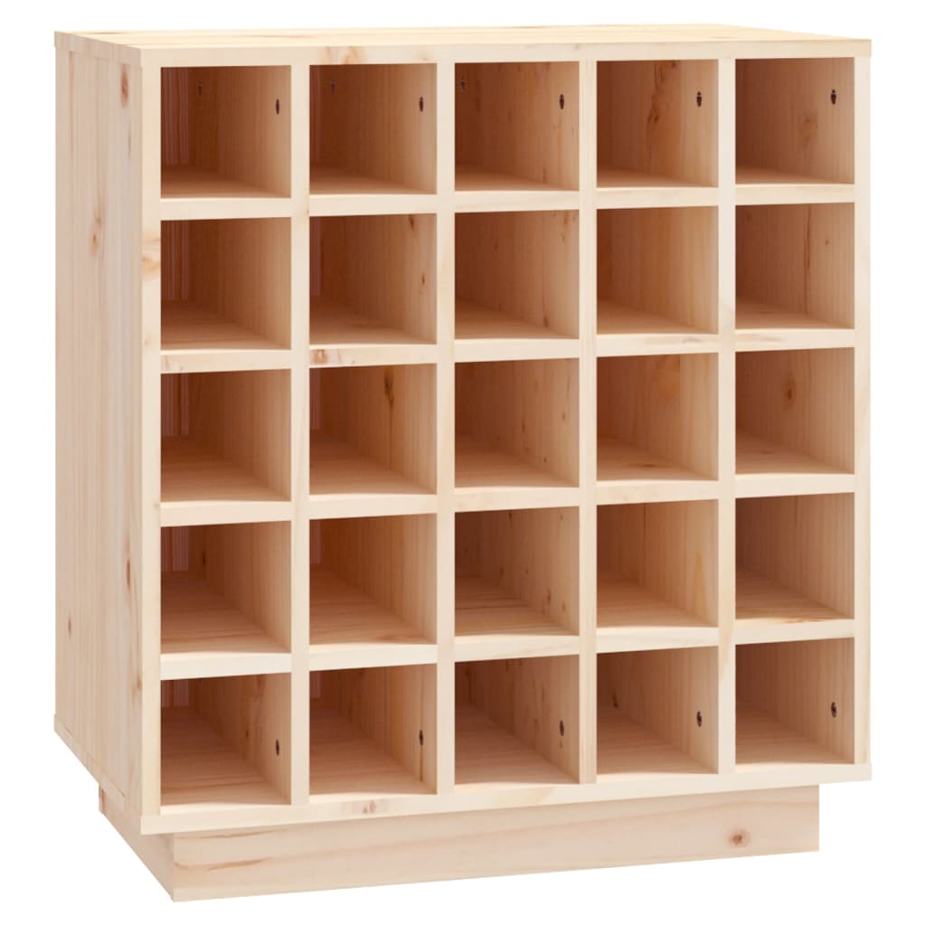 Wijnkast 55,5X34X61 Cm Massief Grenenhout