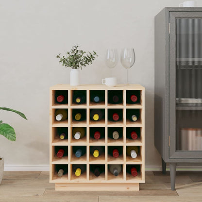Wijnkast 55,5X34X61 Cm Massief Grenenhout
